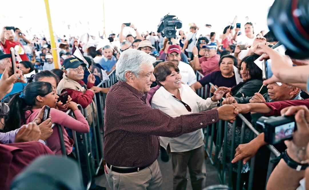 La candidata de Morena advierte que los demás abanderados irán en su contra en el próximo debate. (IRVIN OLIVARES. EL UNIVERSAL)