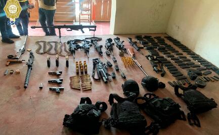 Saldo de la balacera en la México-Cuernavaca: 14 detenidos y todo un arsenal decomisado