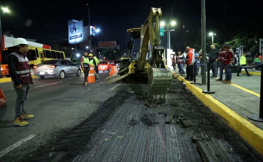 Avanza la repavimentación en Constituyentes y Reforma como parte del programa “Cualli Ohtli”. Foto: Especial