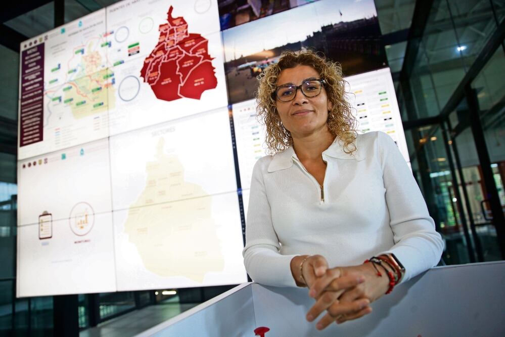 Ximena Jacinta García detalló que han logrado una reducción de fugas de agua de más de 50% en las alcaldías Benito Juárez, Iztapalapa, Álvaro Obregón y Gustavo A. Madero. Foto: Germán Espinosa/ EL UNIVERSAL