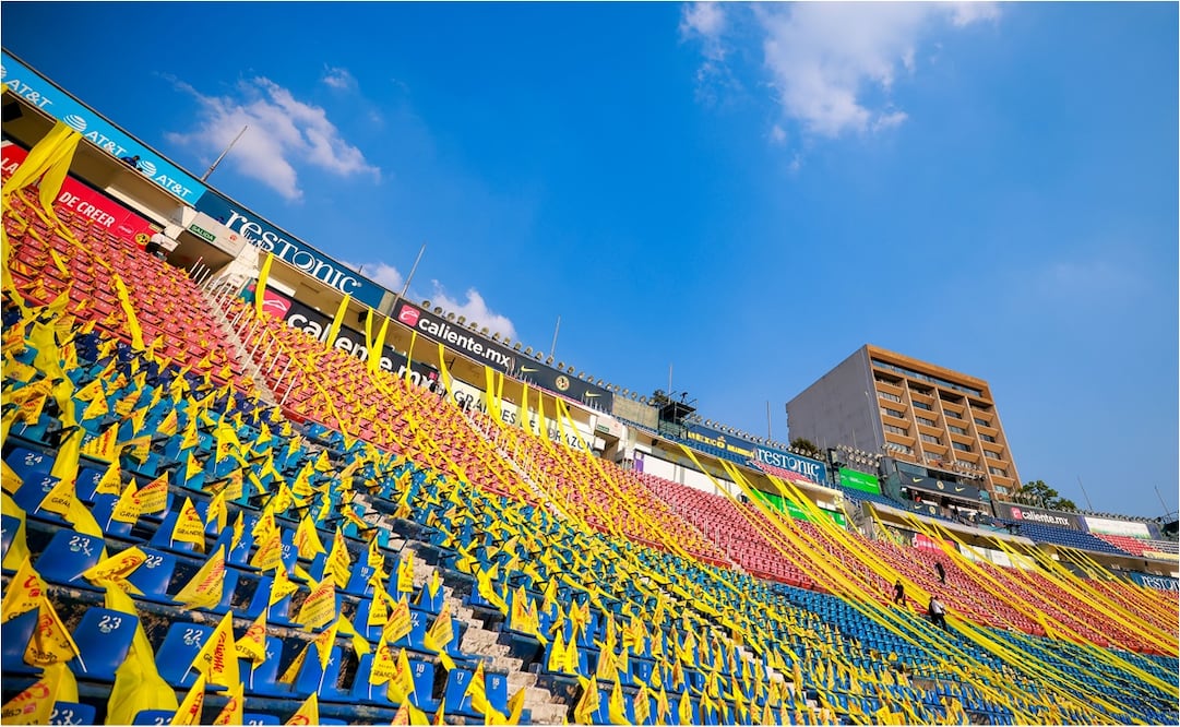 Así lucía el estadio Ciudad de los Deportes previo a la Semifinal de Ida entre América y Cruz Azul. FOTO: IMAGO7