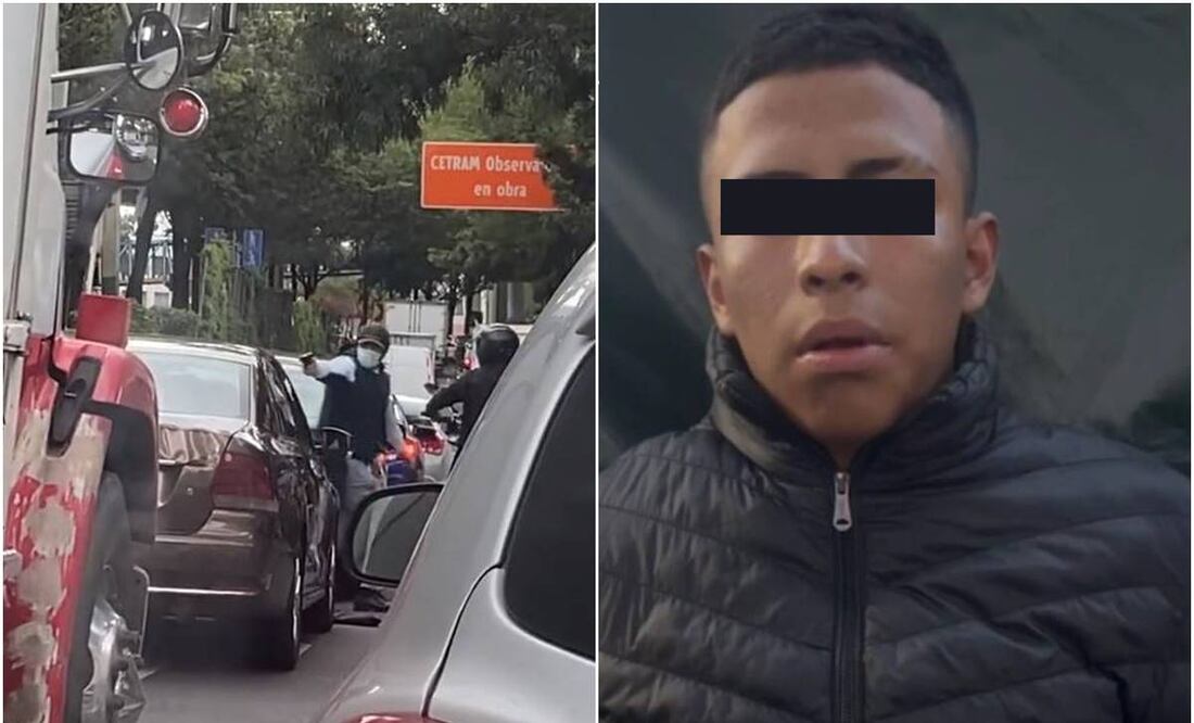 Asalto en Periférico y Viaducto. Foto: Especial