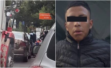 VIDEO Cae uno de los asaltantes de Periférico y Viaducto; tiene 17 años