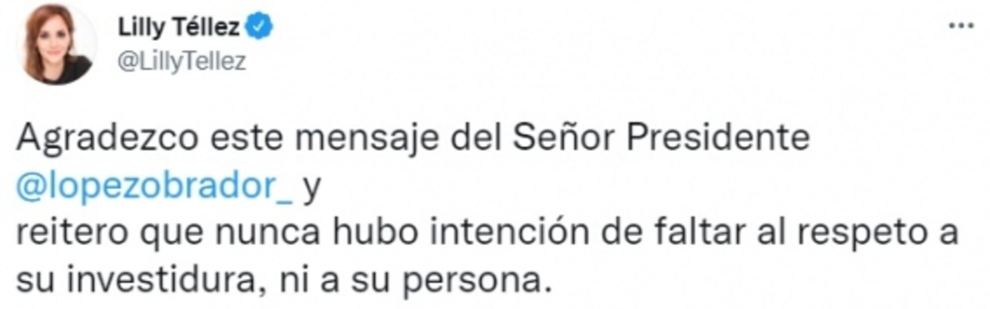 Lilly Téllez agradece a AMLO por mensaje de “cuidadito” tras amenazas de muerte