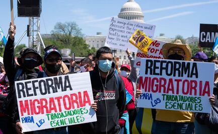 En el Día del Trabajo, migrantes reclaman ciudadanía durante manifestación en EU