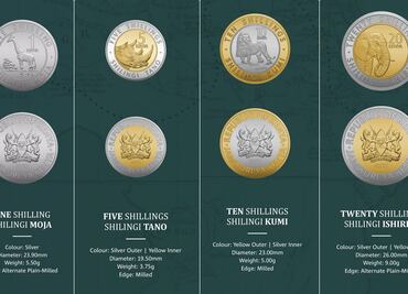 Kenia reemplaza a expresidentes por animales en sus monedas