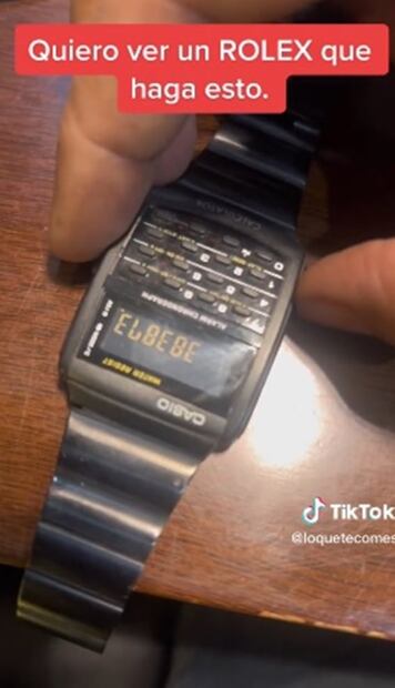 VIDEO: "A ver que un Rolex haga esto", usuario con Casio se hace viral en TikTok