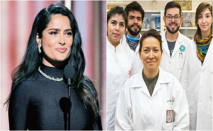 Salma Hayek congratulates scientist working to cure HPV
