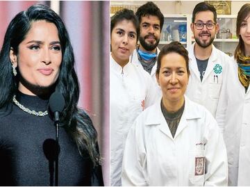 Salma Hayek congratulates scientist working to cure HPV