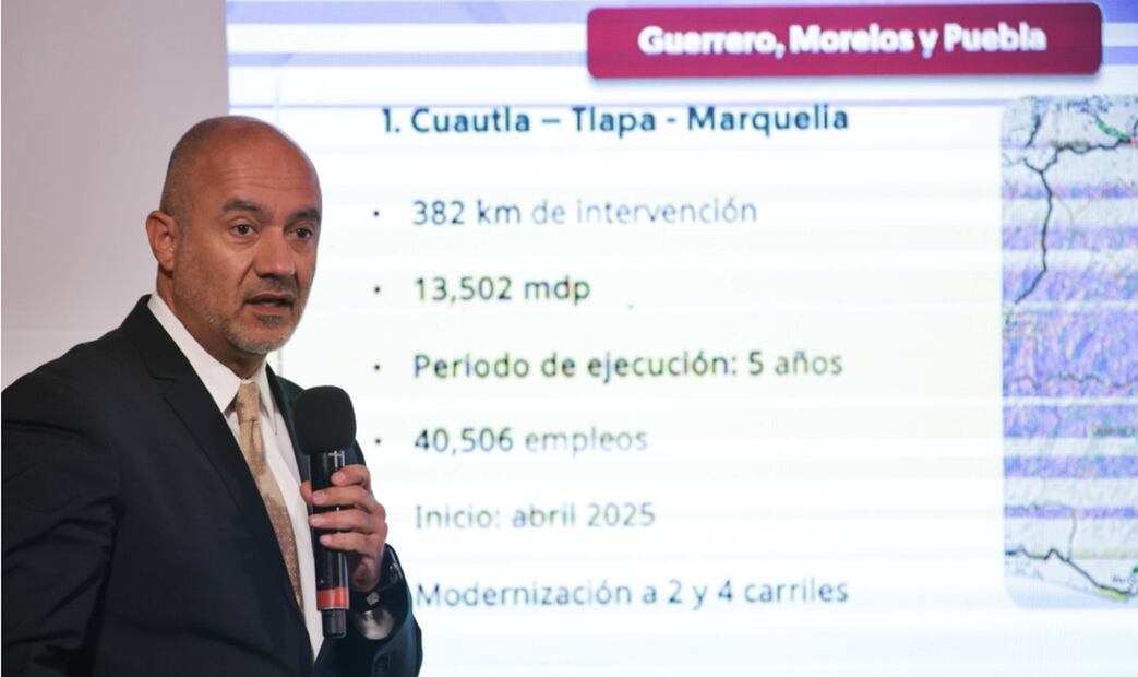 Jesús Antonio Esteva Medina en la mañanera de Sheinbaum del 26 de febrero de 2025. Foto: Carlos Mejía/EL UNIVERSAL