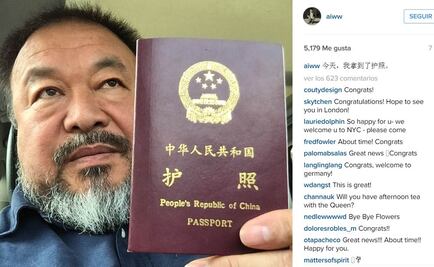 Artista disidente Ai Weiwei recupera su pasaporte