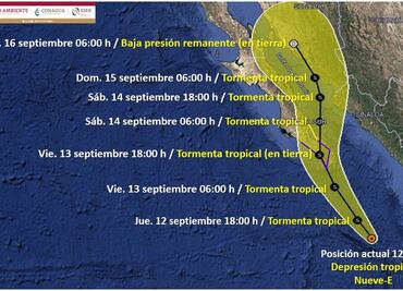 Tormenta tropical Ileana sigue su avance en el Pacífico mexicano; se espera su impacto entre Los Cabos y La Paz