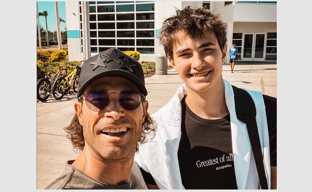 Sebastián Rulli y su hijo Santiago, fruto de la relación del actor argentino con la conductora Cecilia Galliano.