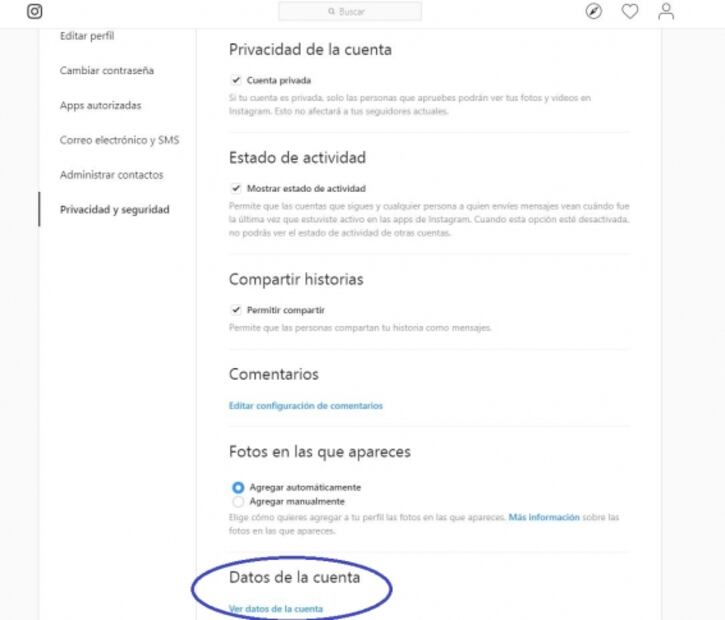 ¿Cómo saber que datos Instagram tiene de ti?
