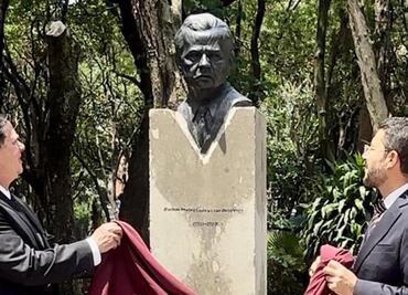 "Un mexicano demócrata y patriota": Develan busto de Porfirio Muñoz Ledo en parque de la colonia del Valle