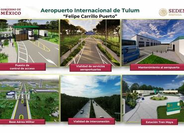Aeropuerto de Tulum será "verde" y tendrá base aérea militar, anuncia Sedena