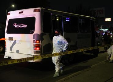 Delincuentes asaltan microbús en Iztapalapa y matan a dos pasajeros