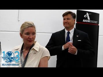 El nuevo embajador de EU, Christopher Landau, llegó a México 