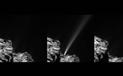 Captan chorro de materia en cometa 67P