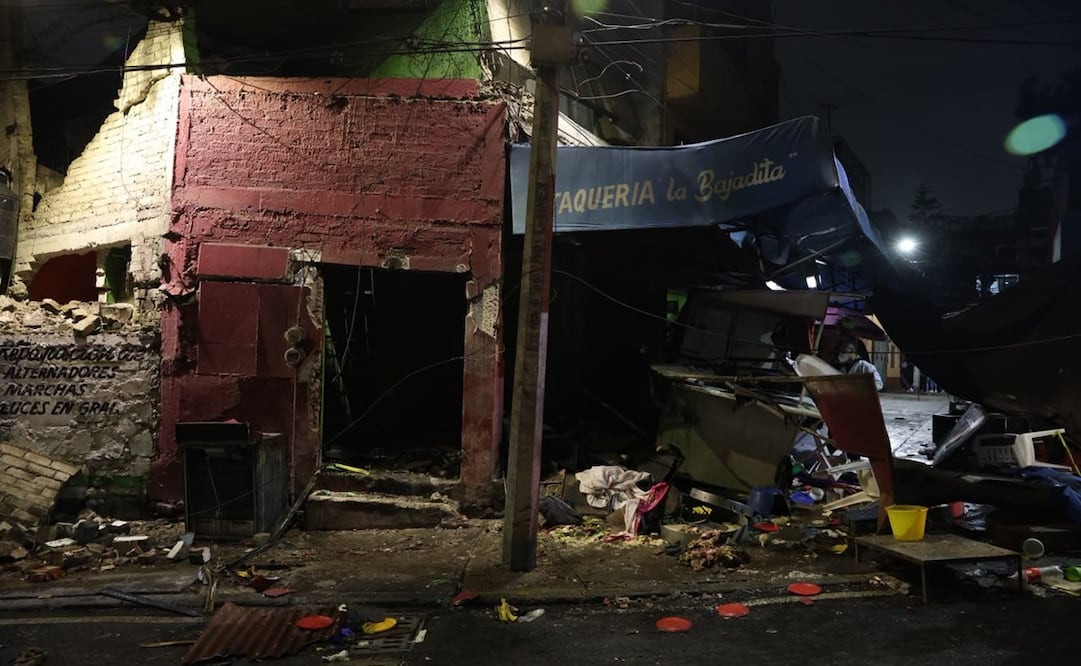 El inmueble resultó afectado y porteriormente se derrumbó. Foto: Osmar Alvarado / EL UNIVERSAL