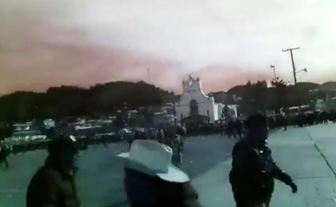 Video. Momento del enfrentamiento en San Juan Chamula