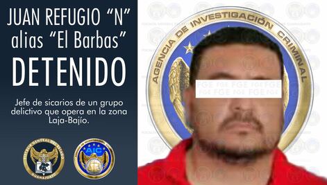 Capturan en Michoacán a “El Barbas”, jefe de sicarios del Cártel Santa Rosa de Lima