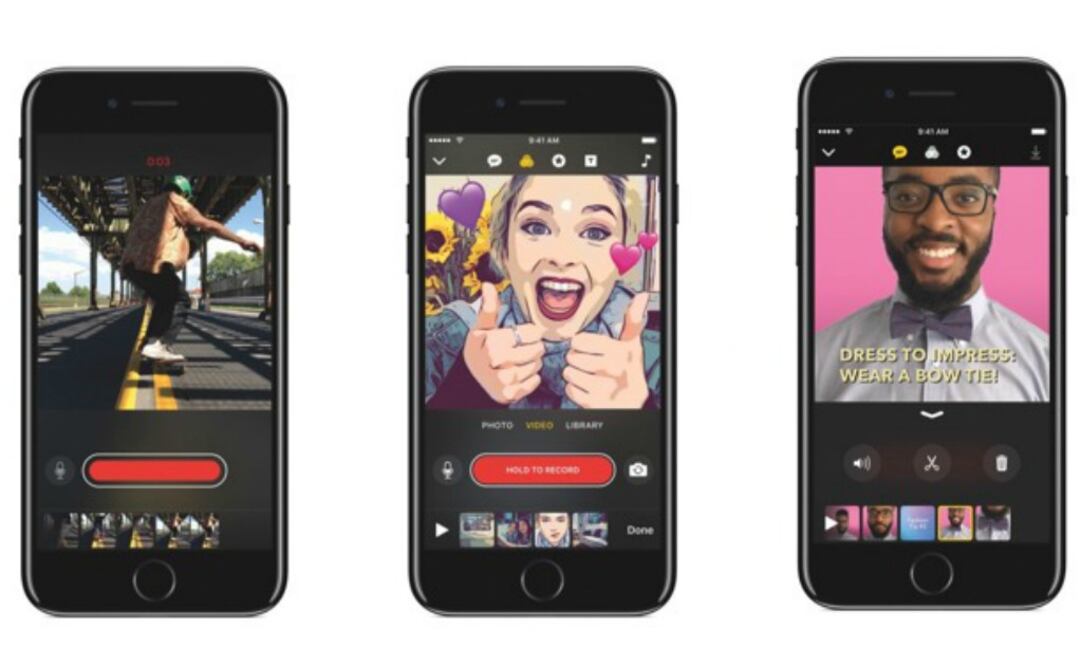Clips es una aplicación con la que se pueden crear pequeños videos y fotografías con imágenes, texto y Emojis animados
