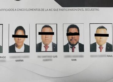 Caen 5 de la Agencia de Investigación Criminal... ¡por secuestro!