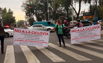 Vecinos de Prados Coapa protestan por construcción de ciclovía; podría reducir espacios de estacionamiento y complicar el tránsito, dicen