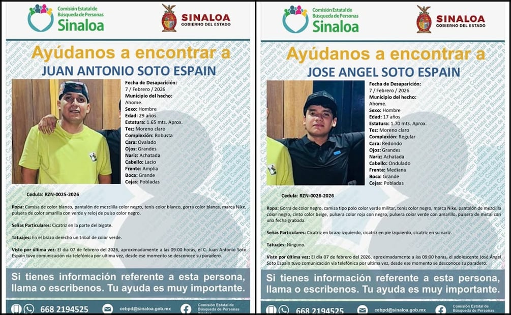 Fotos: Comisión Estatal de Búsqueda de Personas en el Estado de Sinaloa