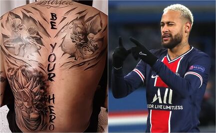 Neymar y su sorprendente tatuaje de Gokú