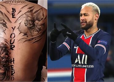 Neymar y su sorprendente tatuaje de Gokú