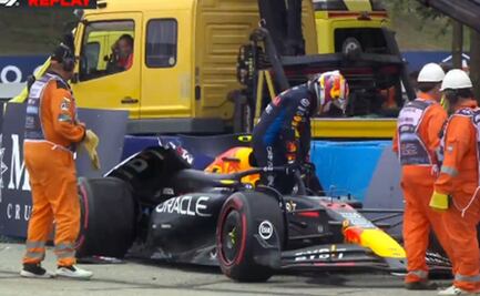 Checo Pérez sufre choque contra un muro en el GP de Hungría