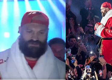 Tyson Fury sorprende y sale al ring a ritmo de una canción navideña de Mariah Carey