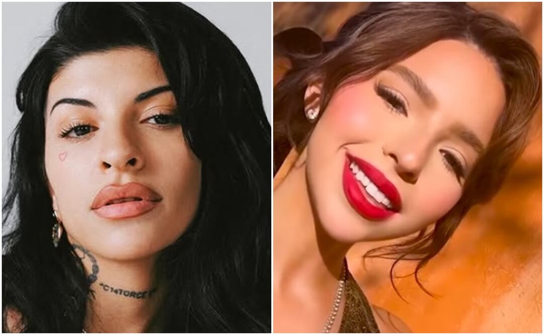 Cazzu conoció a Ángela Aguilar cuando estaba embarazada de Inti, la hija que tuvo con Christian Nodal, el actual esposo de Ángela.