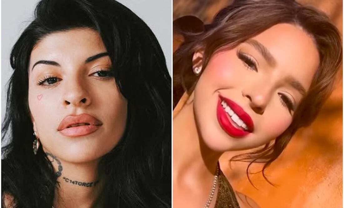 Cazzu conoció a Ángela Aguilar cuando estaba embarazada de Inti, la hija que tuvo con Christian Nodal, el actual esposo de Ángela.