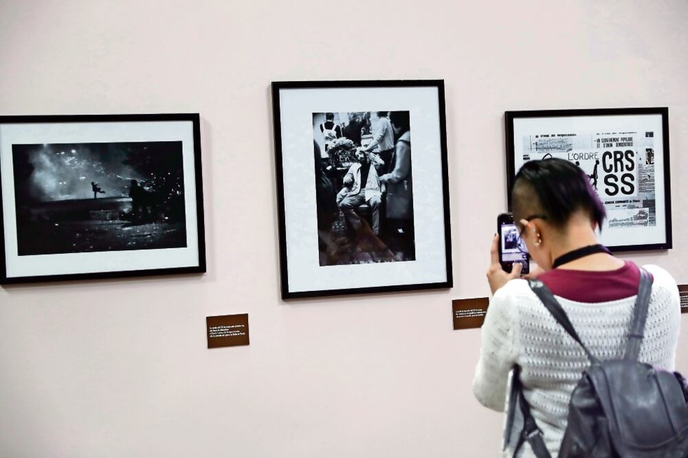 Los retratos de Philippe Gras integran la muestra En el corazón de mayo 68, organizada por la UNAM y el Instituto Francés de América Latina (IFAL). Foto: IVÁN STEPHENS /EL UNIVERSAL