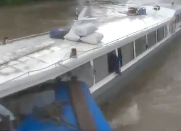 VIDEO: Chocan 2 embarcaciones en río Ucayali de Perú; colisión deja varios heridos