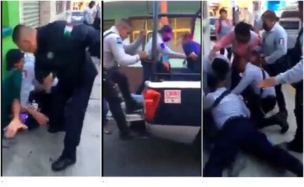 Despiden a policías municipales de Pachuca por uso excesivo de la fuerza pública en detención