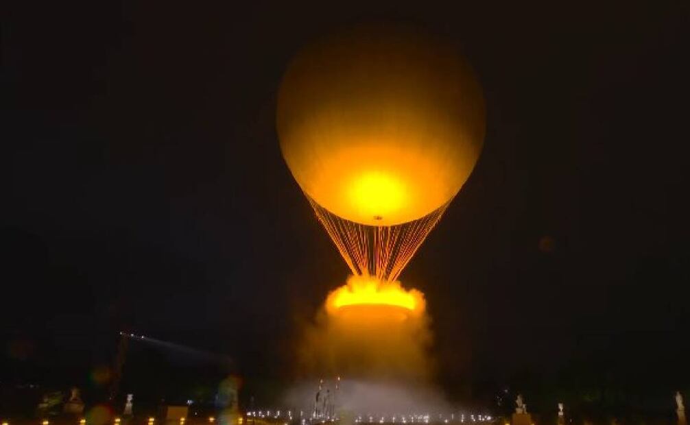 El pebetero olímpico ya fue encendido: tiene forma de globo aerostático y sobrevolará París. Foto: Especial