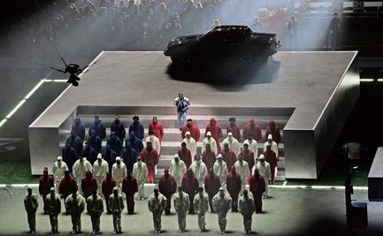 Kendrick Lamar entró al medio tiempo del Super Bowl con este auto clásico