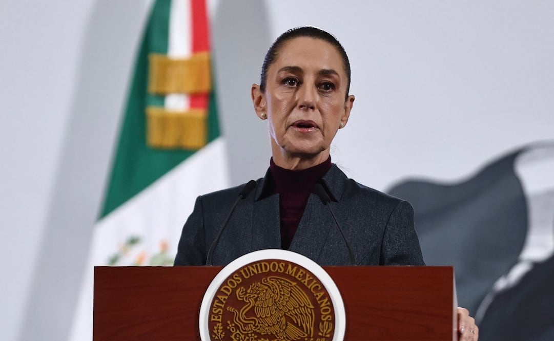 Conferencia matutina de la presidenta Claudia Sheinbaum en Palacio Nacional el 19 de junio de 2025. Foto: Berenice Fregoso/ EL UNIVERSAL