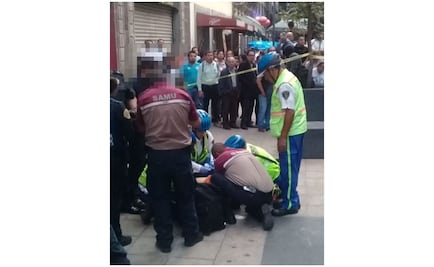 Resulta herido de bala por oponerse a asalto tras salir de Centro Joyero en Centro Histórico