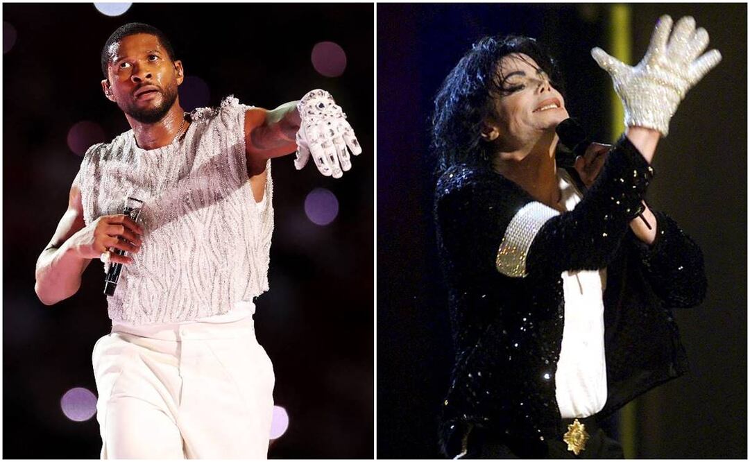 Usher hace homenaje a Michael Jackson. Foto: AFP, Archivo.