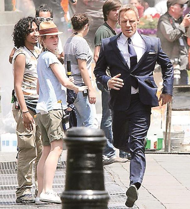 'Spectre' filmó escenas en el Zócalo de la ciudad de México (ARCHIVO EL UNIVERSAL)