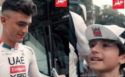 Isaac del Toro le regaló un momento inolvidable a un pequeño aficionado que lloró por conocerlo