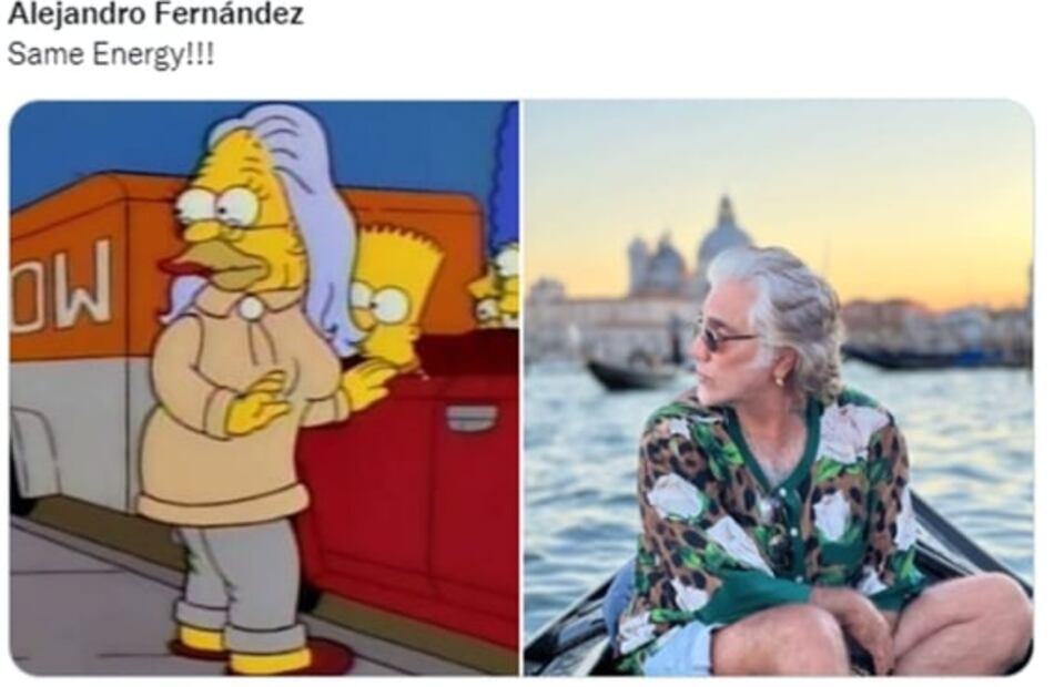 Los memes que dejó el último look de Alejandro Fernández