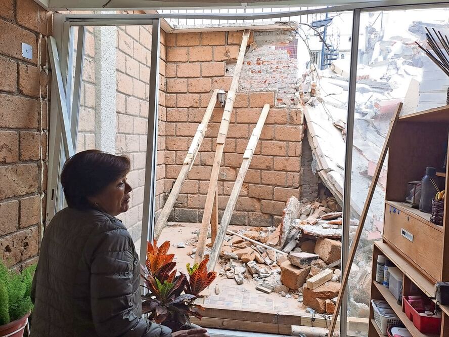 La casa de Maricarmen colinda con la zona de la explosión. Foto: JUAN CARLOS WILLIAMS. EL UNIVERSAL