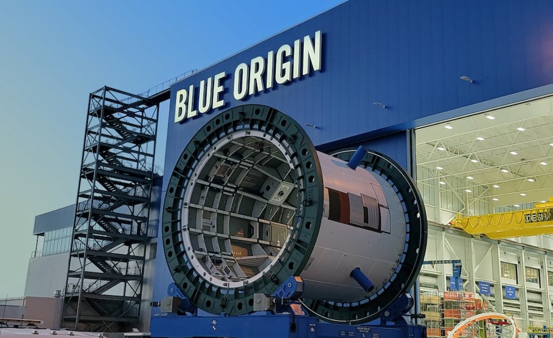 IA aliada de Blue Origin para llegar a la luna. Imagen: especial