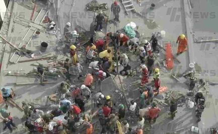 VIDEO: A seis horas del derrumbe en iglesia de Ciudad Madero, continúan labores de rescate 